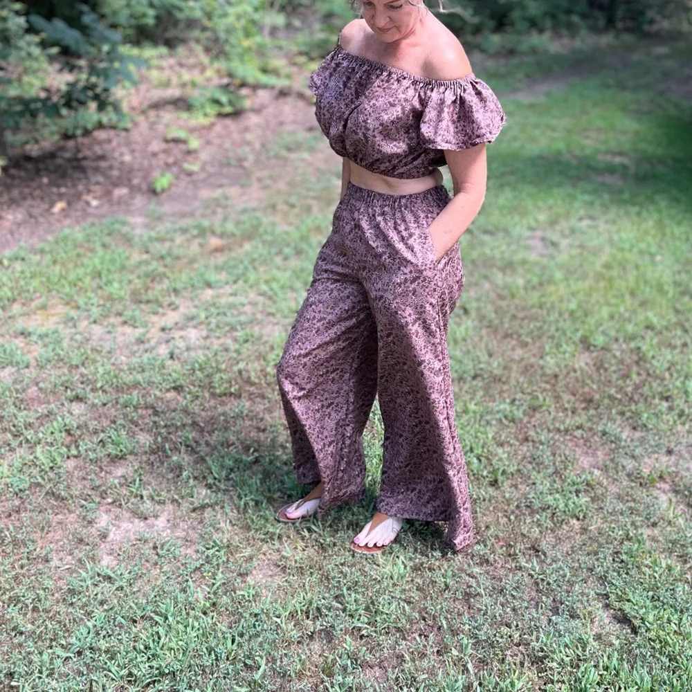 Two piece set Vintage Fabric S/M - Picture 3 of 8